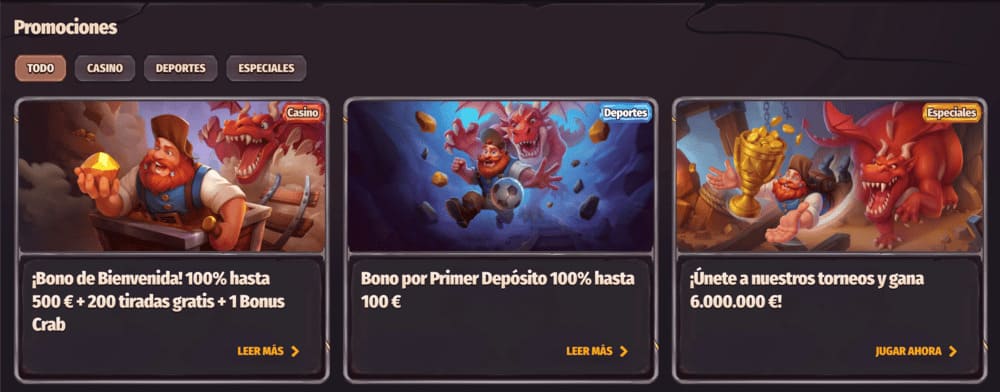 bonos en casino retirada inmediata